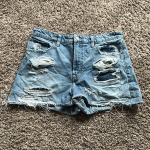 Distressed cut off shorts